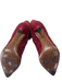 Louis Vuitton Shoe Size 38 Burgundy Red Suede Floral Eyelet Knee High Booties Burgundy Red / 38