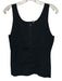 Theory Size L Black Viscose Blend Ribbed Knit Sleeveless Button Front Tank Top Black / L