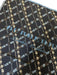 Burberry Black, Cream & Blue Silk Floral Lattice Fringe Hem Logo scarf Black, Cream & Blue