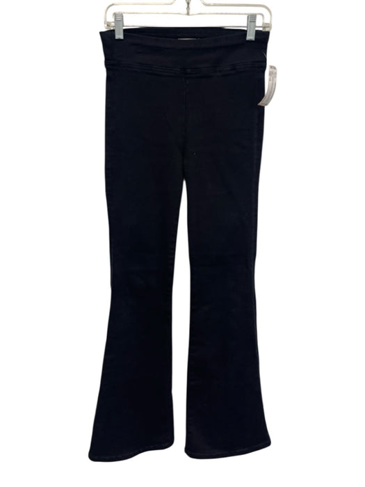 Frame Size 1/S Black Cotton & Polyester Elastic Waist Stretch Bell Bottom Jeans Black / 1/S