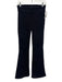 Frame Size 1/S Black Cotton & Polyester Elastic Waist Stretch Bell Bottom Jeans Black / 1/S