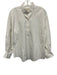 Ann Mashburn Size M White Cotton Long Sleeve 1/4 Button Blouse Top White / M