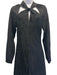 Jonathan Simkhai Size 6 Black Rayon & Viscose Long Sleeve Floral Jacquard Dress Black / 6