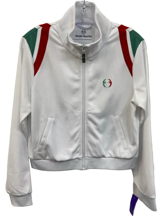 Sergio Tacchini Size Medium White, Red, Green Polyester Elastic Waist Skirt Set