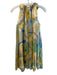 A.B.S Collection Size 2 Multi Silk Sleeveless Floral Print Flower Detail Dress Multi / 2