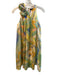 A.B.S Collection Size 2 Multi Silk Sleeveless Floral Print Flower Detail Dress Multi / 2