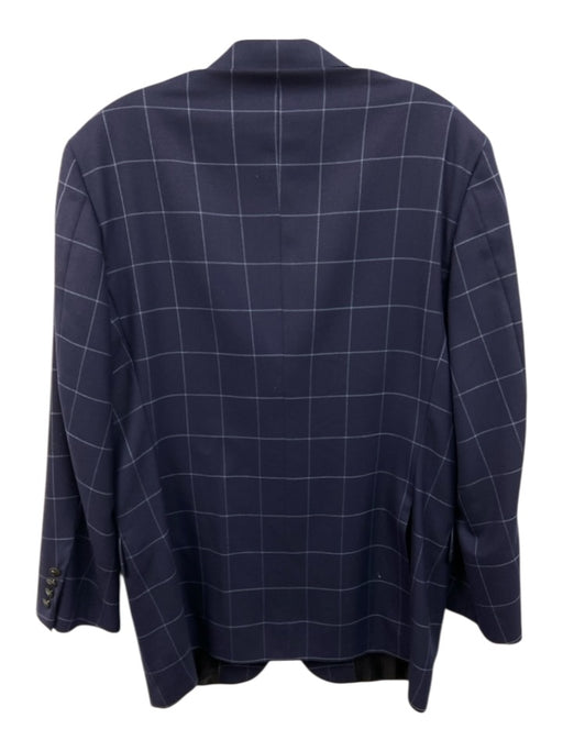 Brooks Brothers 1818 Blue Wool Blend Window pane 3 button Men's Blazer Blue / 39R