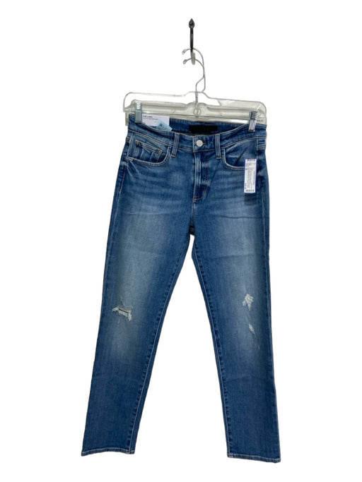 Joes Size 26 Med Wash Cotton Denim Distressed Mid Rise Skinny Jeans Med Wash / 26