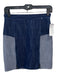 Tibi Size 0 Blue & White Cotton Blend High Rise Zipper Detail Woven Skirt Blue & White / 0
