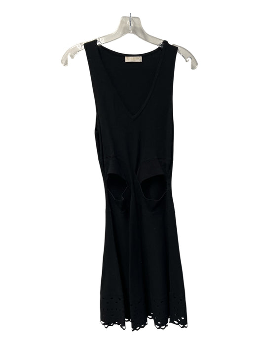 Ramy Brook Size Est S Black Viscose Blend Sleeveless Above Knee Cutout Dress Black / Est S