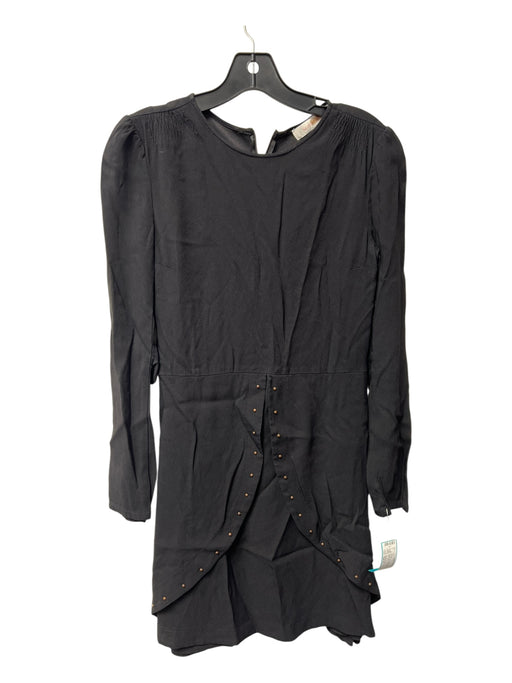 SeeByChloe Size Est S Black No Fabric Tag Bronze Hardware Back Zip Layered Dress Black / Est S
