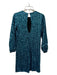 Hunter Bell Size 0 Blue Polyester Sequin Long Sleeve Round Neck Dress Blue / 0