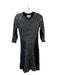 Koche Size Est S Black Polyamid Blend Sequin V Neck Half Sleeve Below knee Dress Black / Est S
