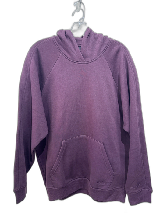 Adidas Size M Purple Cotton Solid Hoodie Men's Jacket Purple / M