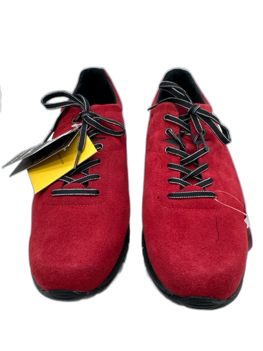 Montelliana Shoe Size 47 Like New Red & Black Suede Solid Men's Shoes Red & Black / 47