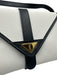 Yves Saint Laurent White & Navy Canvas Leather Logo Crossbody Box Inc. Bag White & Navy / XS