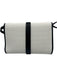 Yves Saint Laurent White & Navy Canvas Leather Logo Crossbody Box Inc. Bag White & Navy / XS