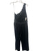 Ramy Brook Size 14 Black Polyester Velour floral stitch One Shoulder Jumpsuit Black / 14