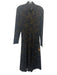 Tanya Taylor Size M Black, Green, Brown Rayon Blend Paneled Turtleneck Dress Black, Green, Brown / M