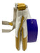 Prada White & yellow Nylon & Leather Shoulder Bag Top Zip Rectangle Bag White & yellow / S