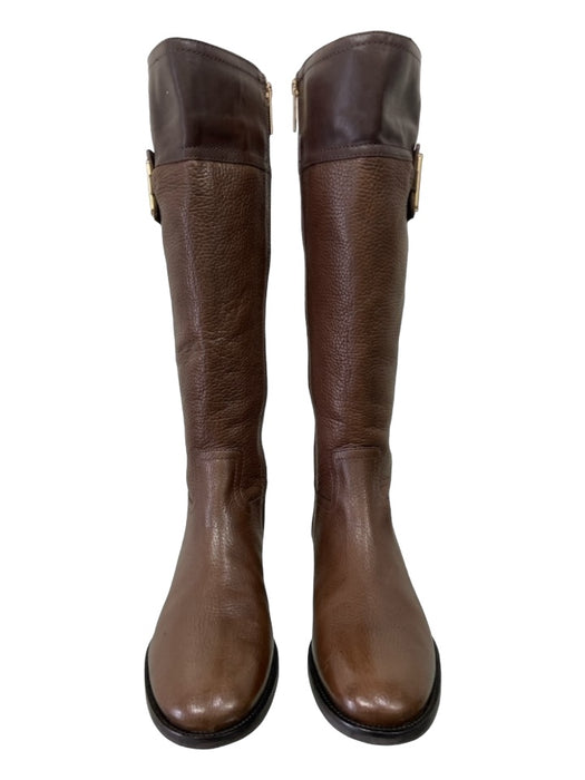 Tory Burch Shoe Size 8 Brown Leather Knee High Interior Zip Round Toe Boots Brown / 8