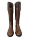 Tory Burch Shoe Size 8 Brown Leather Knee High Interior Zip Round Toe Boots Brown / 8