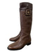 Tory Burch Shoe Size 8 Brown Leather Knee High Interior Zip Round Toe Boots Brown / 8