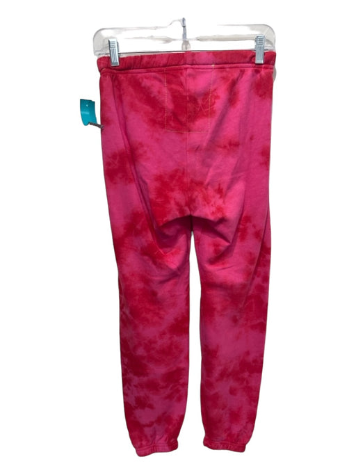 Aviator Nation Size XS Red Pink Cotton Blend Tie Dye Jogger Sweatpants Red Pink / XS