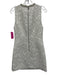 Alice + Olivia Size xs / 2 White Polyester Knit Sequin Pearl Collar Dress White / xs / 2