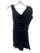 Susana Monaco Size S Black Nylon Blend Wide Neck Short Sleeve Gathered Romper Black / S