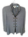 St. John Collection Size 4 Black & Gray Wool Blend Embroidered Neckline Jacket Black & Gray / 4