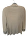 St. John Collection Size 6 Tan & Navy Wool Blend Piping Full ZIp Jacket Tan & Navy / 6