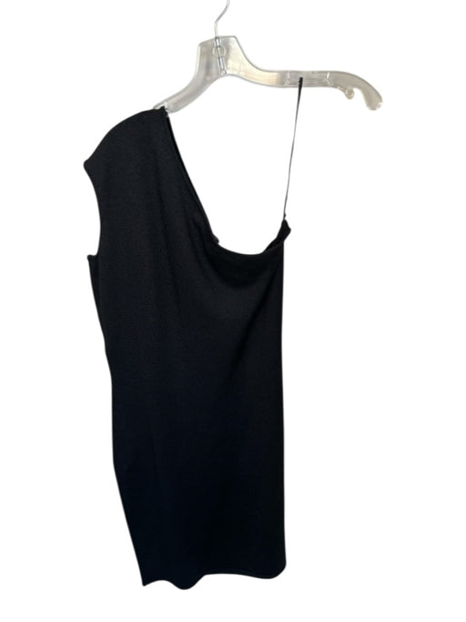 Ralph Lauren Black Size L Black Silk Blend One Shoulder Knit Dress Black / L