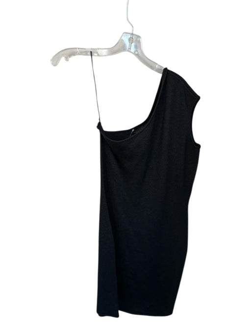 Ralph Lauren Black Size L Black Silk Blend One Shoulder Knit Dress Black / L