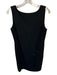 Giorgio Armani Size 10 Black Wool Sleeveless Side Zip Shift Dress Black / 10