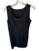 Giorgio Armani Size 10 Black Wool Sleeveless Side Zip Shift Dress Black / 10
