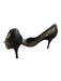 Louis Vuitton Shoe Size 37 Black & Gray Canvas & Leather Monogram Stiletto Pumps Black & Gray / 37