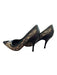 Louis Vuitton Shoe Size 37 Black & Gray Canvas & Leather Monogram Stiletto Pumps Black & Gray / 37
