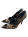 Louis Vuitton Shoe Size 37 Black & Gray Canvas & Leather Monogram Stiletto Pumps Black & Gray / 37