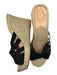 Stubbs & Wooten Shoe Size 39 Tan & black Canvas Espadrille Platform Wedge Wedges Tan & black / 39