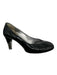 Chanel Shoe Size 40 Black & Silver Patent Leather Round Toe Pumps Black & Silver / 40