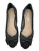 Chanel Shoe Size 39.5 Black Mesh Logo Bow Ballet Flat Flats Black / 39.5