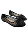 Chanel Shoe Size 39.5 Black Mesh Logo Bow Ballet Flat Flats Black / 39.5