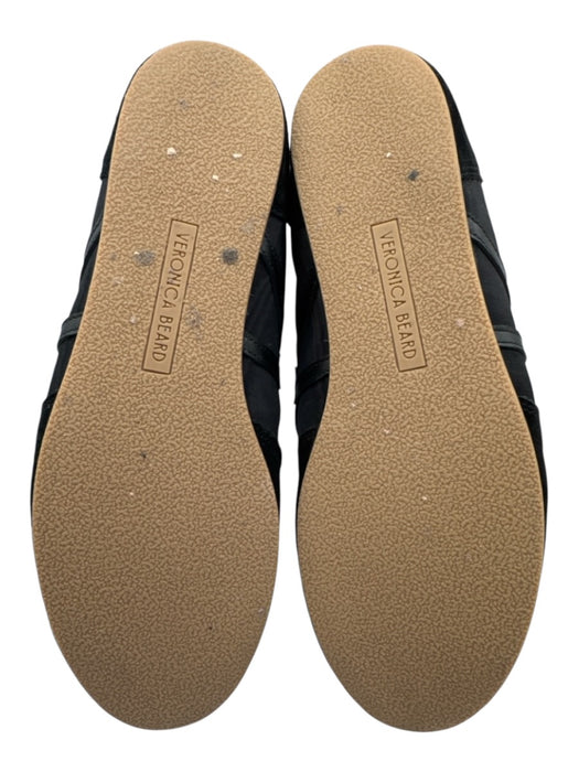 Veronica Beard Shoe Size 9M Black, Brown, Cream Suede & Synthetic Satin Sneakers Black, Brown, Cream / 9M