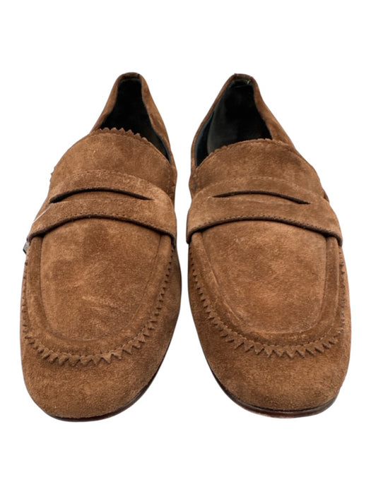 Veronica Beard Shoe Size 9.5 Brown Suede Trim Detail Penny Loafers Brown / 9.5