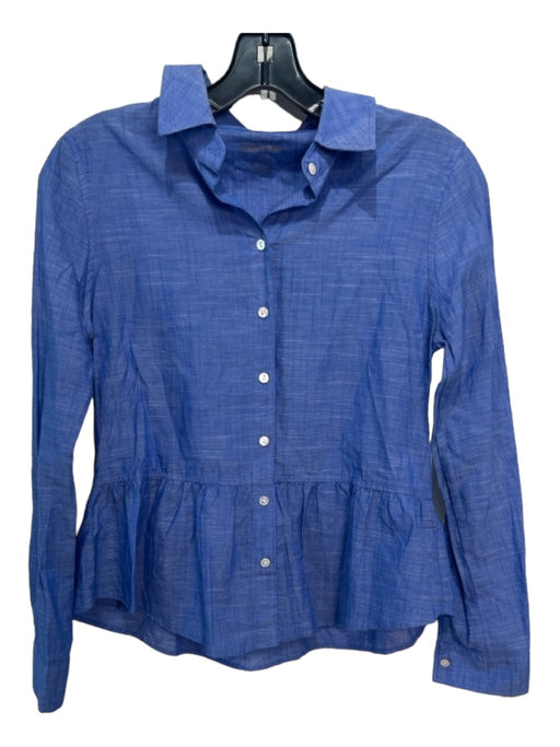 Lilly Pulitzer Size XXS Blue Cotton Button Up Long Sleeve Top Blue / XXS