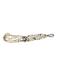No Brand Silk Silver Tone Metal Beaded Multi Strap Toggle Clasp Faceted Bracelet Silk