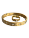 B.Till Steel Gold Stainless steel Rhinestone Bangle Ring Incl. Bracelet Gold