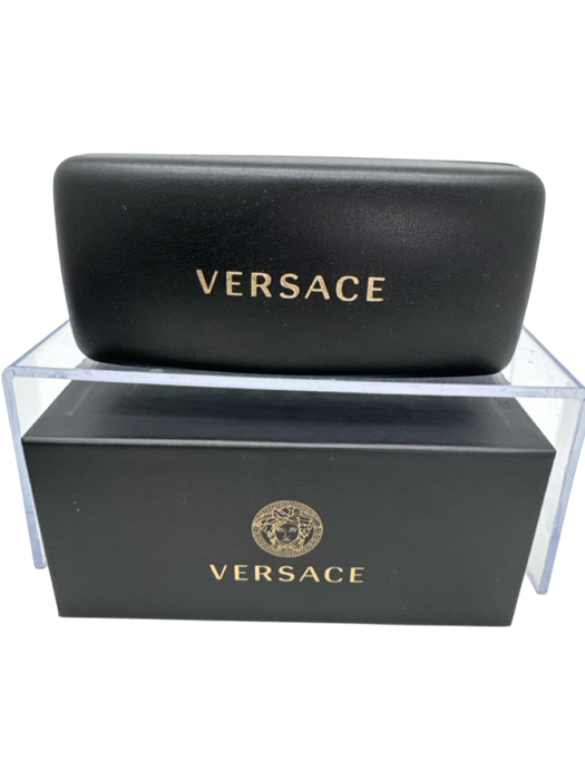 Versace Very Good black & gold Metal Gold Hardware Aviator Men's Sunglasses black & gold