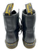 Dr. Martens Shoe Size 7 Black & Yellow Leather Round Toe lace up Ankle Booties Black & Yellow / 7